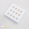 MULTI CZ CROSS CRUCIFIX 316L SURGICAL STEEL L-SHAPE NOSE RING BOX MULTI CZ CROSS CRUCIFIX 316L SURGICAL STEEL L-SHAPE NOSE RING BOX